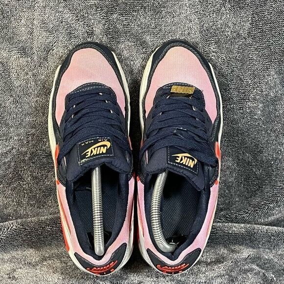 Nike Air Max 90 Cuban Link - Navy Pink Women’s 7.5 - Picture 5 of 8